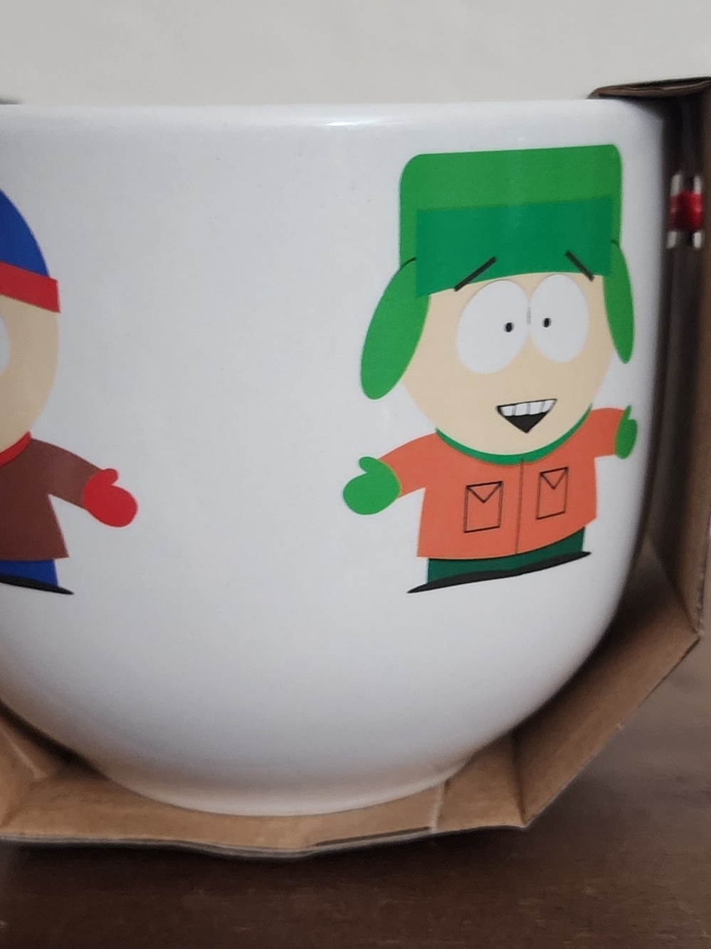 Culturefly South Park Ceramic Bowl - White with Green & Orange Character